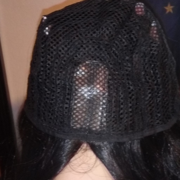 26" Human hair black wig - Picture 6 of 8